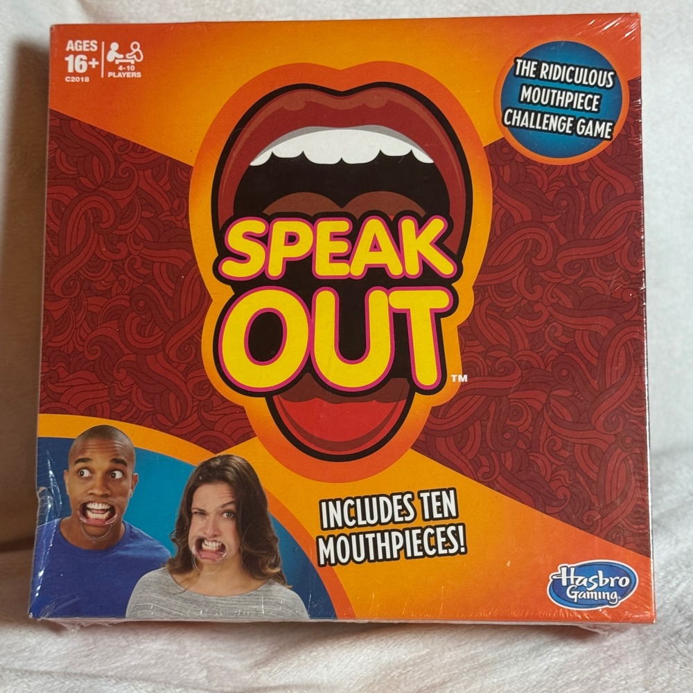 Hasbro Speak Out Game – Hilarious Mouthpiece Family Challenge | New Sealed 2016